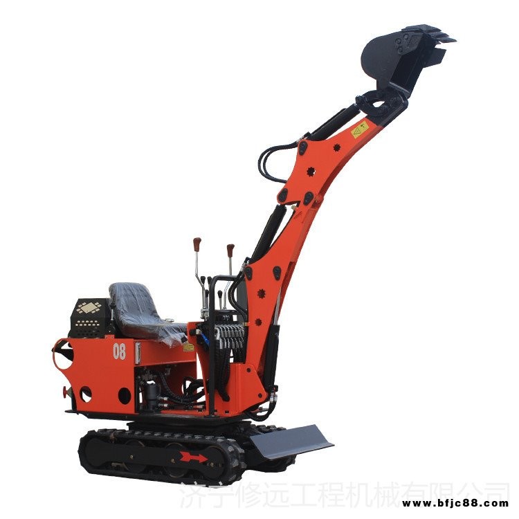 農用微型挖掘機08型單缸挖掘機 液壓小型挖掘機 橡膠履帶挖掘機修遠機械