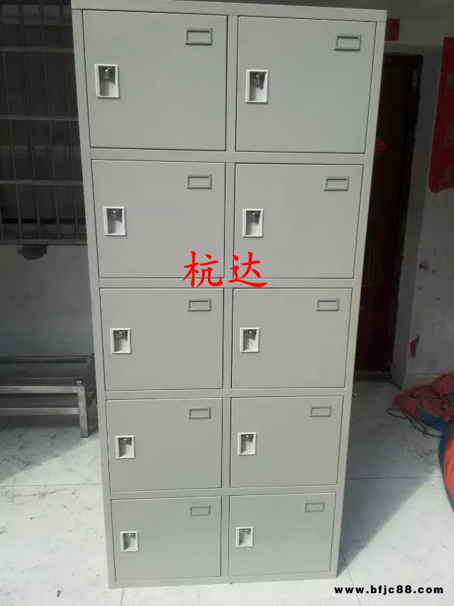 直銷 員工掛鎖十門更衣柜學校宿舍鐵皮衣柜，感應鎖多門更衣柜
