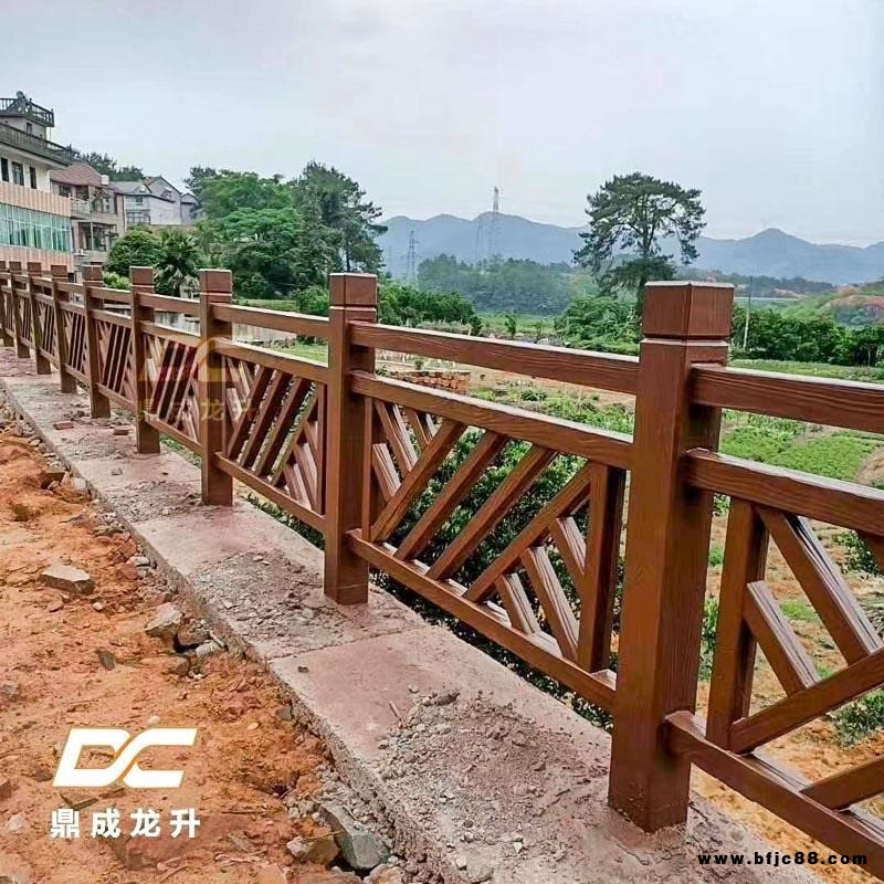 江西福建仿木川字形水泥制品園林景觀市政河道堤壩湖泊水庫新農村混凝土戶外安全防護裝飾美化欄桿護欄