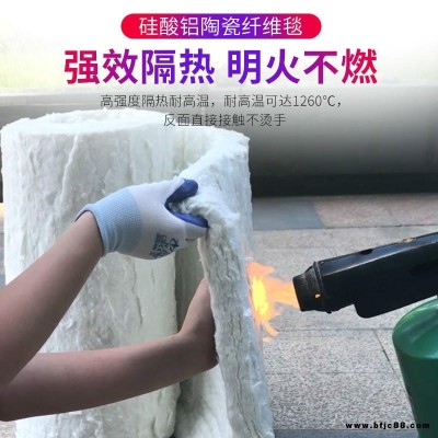 硅酸鋁纖維耐高溫隔熱棉陶瓷鍋爐針刺毯保溫棉管道防火材料 嘉豪
