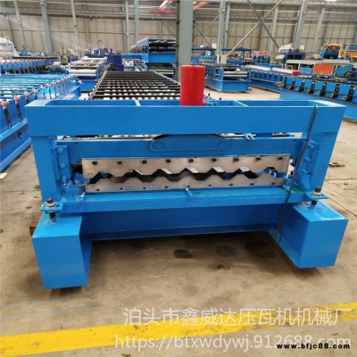 彩鋼750型橫掛板成型機 鑫威達 外墻橫掛板成型機 全自動750型彩鋼壓瓦機