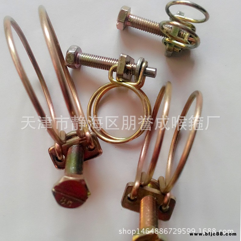 鋼絲喉箍供應各種型號優質鍍鋅雙鋼絲喉箍熱門 優質機械喉箍