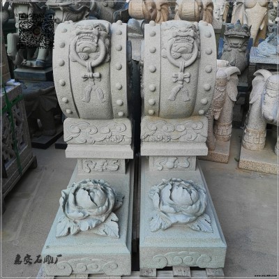 青石石雕門鼓 門墩抱鼓石仿古石鼓 獅子頭天然大理石圓鼓門墩 石雕門墩抱鼓石青石仿古做舊石鼓天然大理石招財(cái)貔貅圓鼓惠安石雕