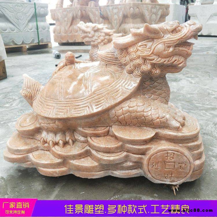 晚霞紅石雕神獸龍龜?shù)袼軋@林景區(qū)景觀石雕龜?shù)窨潭ㄖ? width=
