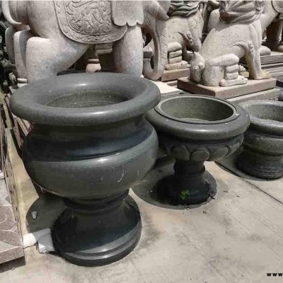 深圳“優(yōu)力石”牌雕塑工廠古石雕石雕花盆