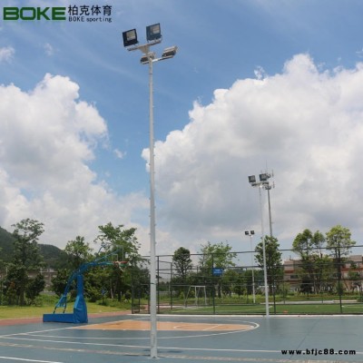 小區(qū)6米7米路燈照明燈桿 BK-2005單雙臂路燈燈桿 球場一拖三LED燈燈桿 可定做款式高度 柏克供應