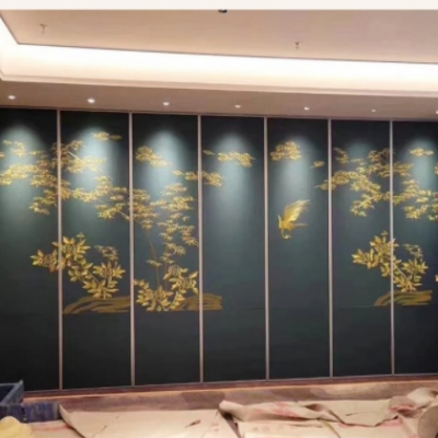 學校酒店活動隔斷鋁合金吊軌道移動折疊隔墻包間宴會展廳折疊推拉
