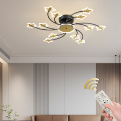 現代簡約客廳燈2022年新款家用大氣led套餐燈具花形臥室吸頂燈具