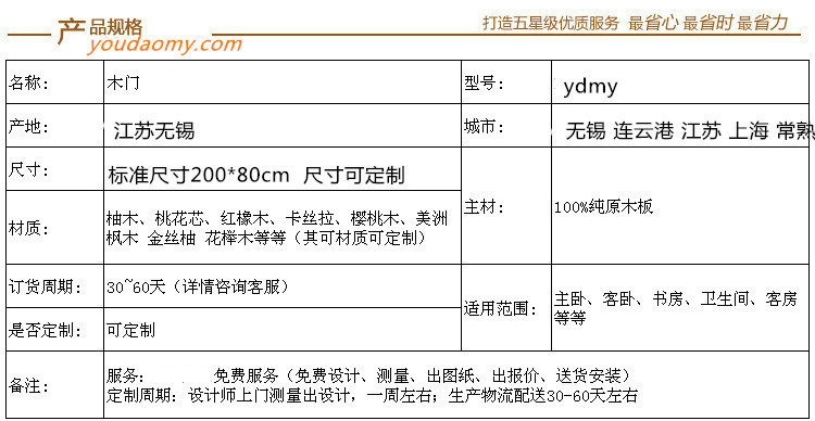 江蘇仿古實木門私人定制示例圖4
