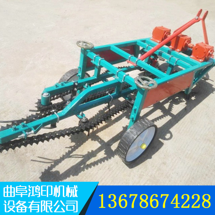 后輸出型花生收獲機 多功能花生起果機 四輪挖掘機示例圖3