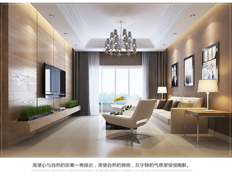 廠家直銷 300*600  客廳防滑瓷磚 黃色仿古磚 臥室酒店瓷磚示例圖11