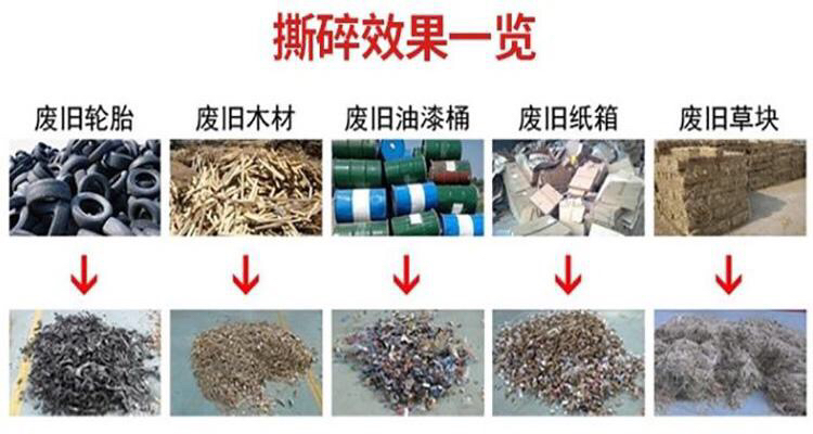 園林垃圾撕碎機 錦卓廢舊家電冰箱外殼撕碎機 運行穩定操作簡單示例圖12