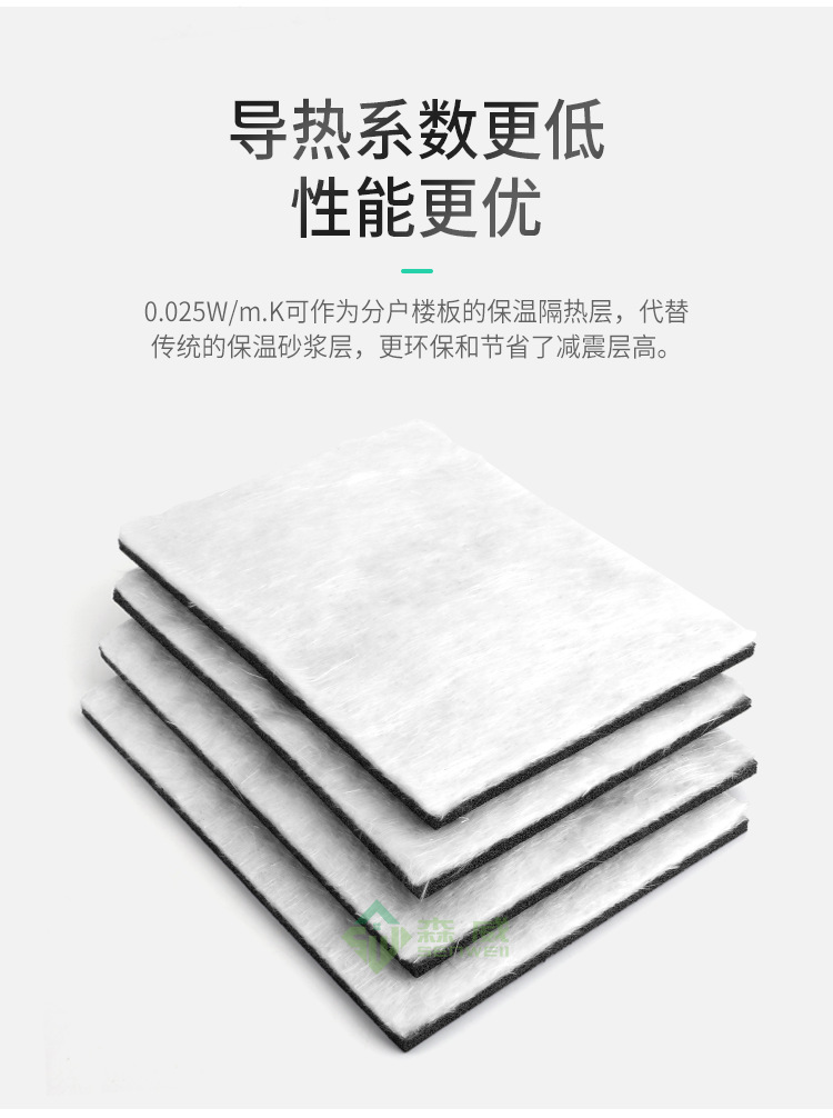 5厚交聯(lián)聚乙烯墊復(fù)合3厚納米二氧化硅保溫氈樓地面隔音減震板材料示例圖7