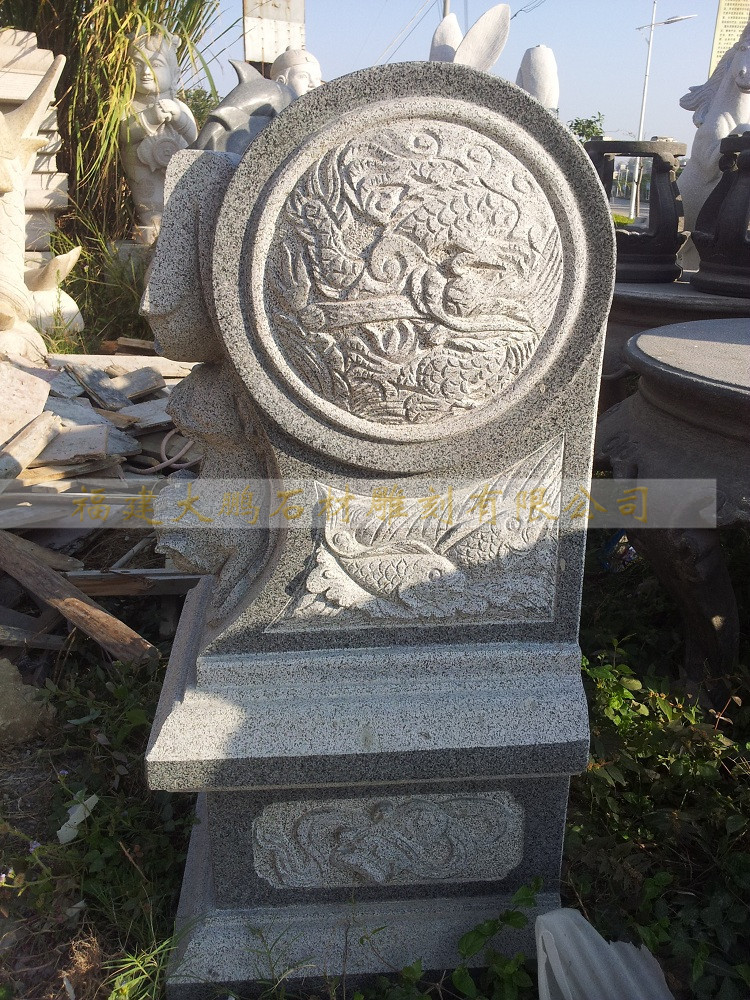 石雕門墩 抱鼓石漢白玉石鼓 庭院酒店門口裝飾門墩示例圖6