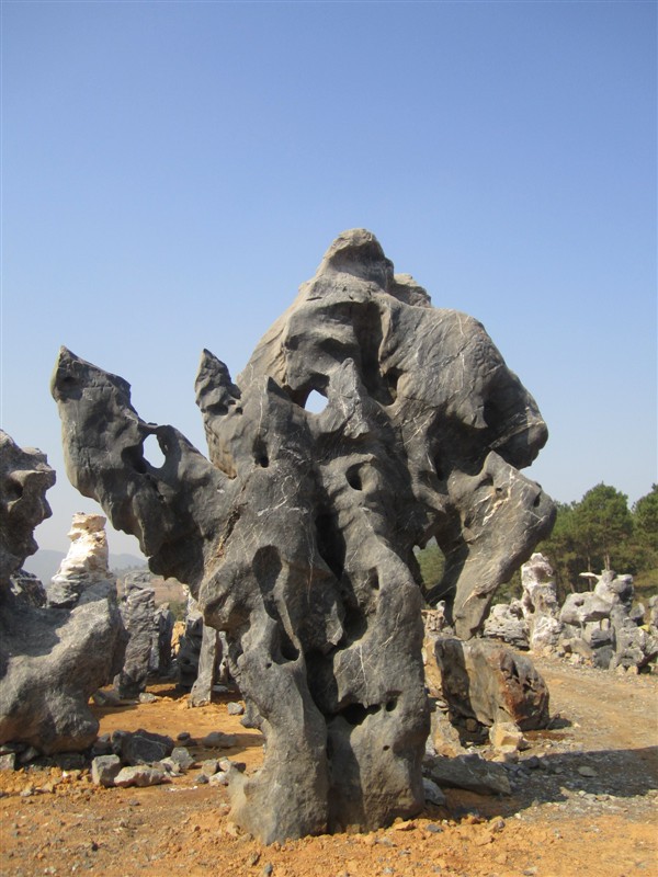 廣東英德發(fā)往東北景觀石，晚霞石示例圖26