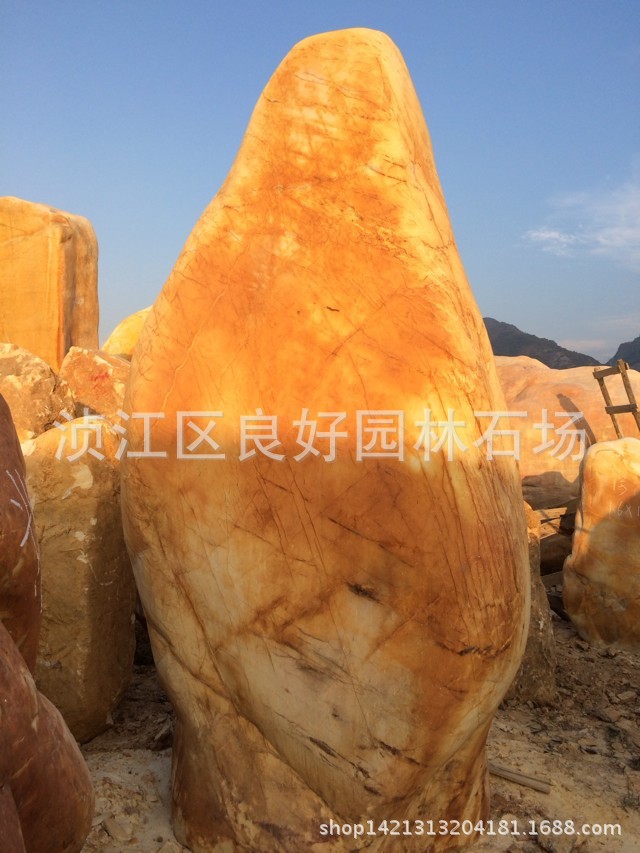 廣東英德發(fā)往東北景觀石，晚霞石示例圖10