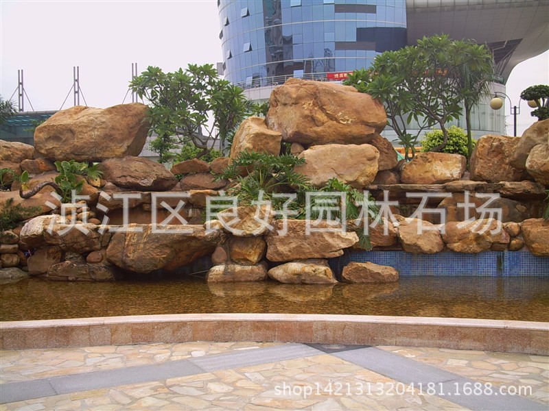 園林石，衡陽景觀石，衡陽假山石，衡陽黃蠟石，衡陽大黃石示例圖8