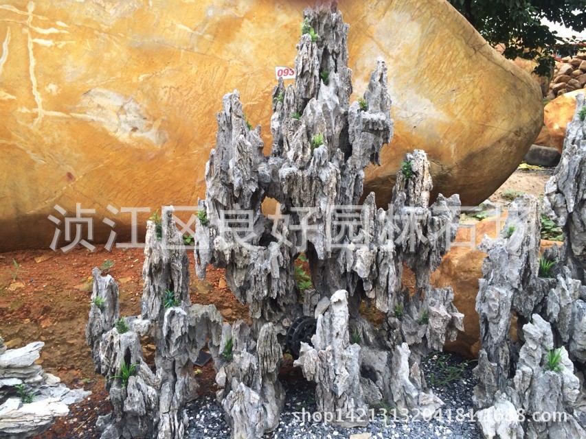 室內(nèi)假山石，室內(nèi)英石山批發(fā)，室內(nèi)景觀石示例圖4
