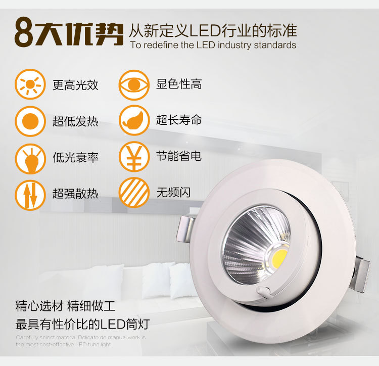 跨境專供創意象鼻燈 led象鼻燈服裝店筒燈射燈畫廊天花燈現貨批發示例圖26