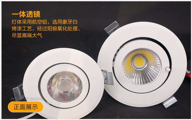 跨境專供創意象鼻燈 led象鼻燈服裝店筒燈射燈畫廊天花燈現貨批發示例圖21