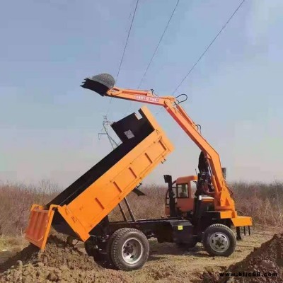 輪式隨車挖 12噸輪式隨車挖 翔云 四不像挖掘裝載機 多規格