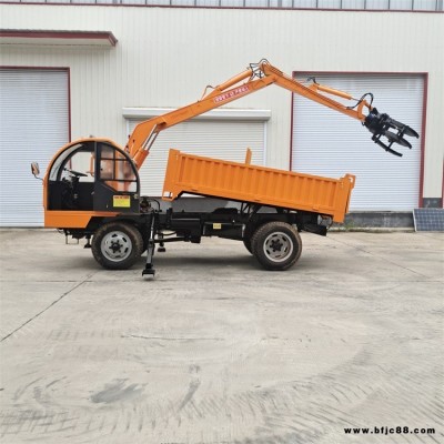 毛竹運輸四不像輪式隨車抓 輪式運輸抓木機 抓鋼機