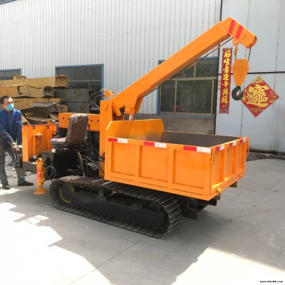 久勝機械D-1225履帶式隨車吊 3噸履帶隨車吊 農用小型履帶吊 履帶式起重機直銷