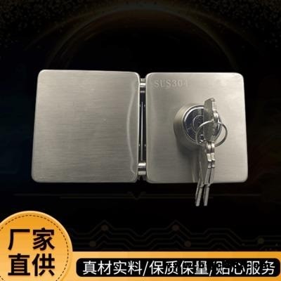 201材料免打孔無框玻璃門鎖 單雙開門玻璃門鎖 免開孔雙開插銷地鎖 Z-6系列 鉑悅誠 廠家批發(fā)