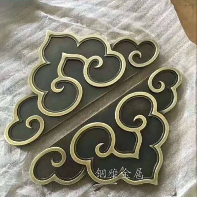 清晰秀氣仿古銅鋁板雕刻大門拉手
