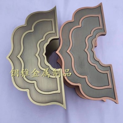 錮雅精雕仿古銅鋁板雕刻大門拉手