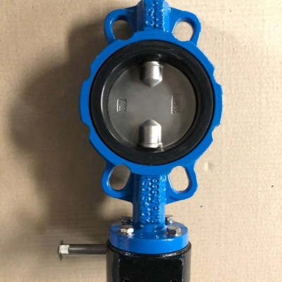 電動手柄蝶閥 D7A1X-10/16Q對夾式手柄蝶閥圖片