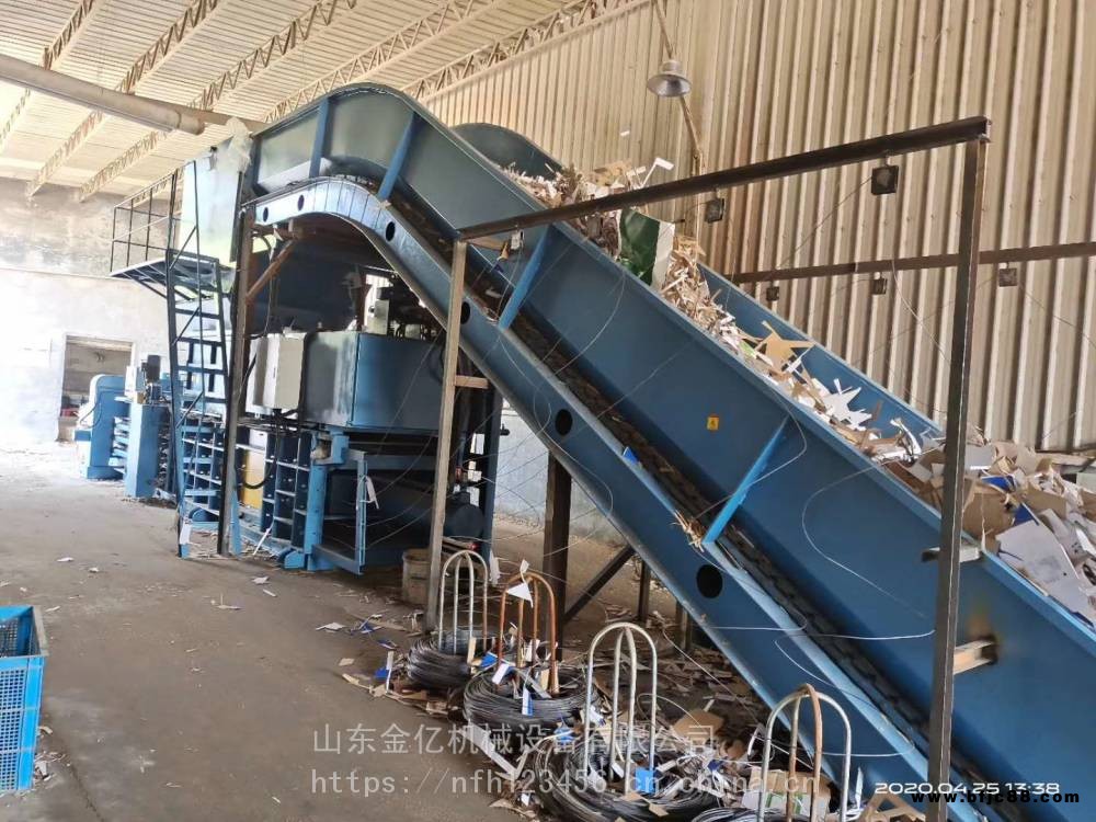 上海徐匯臥式打包機 廢石膏板紙屑除塵打包機 100型小型臥式自動壓包機