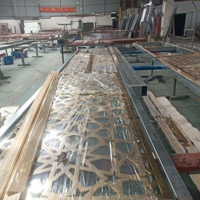 銅花格 鋁隔斷 不銹鋼隔斷加工 專業(yè)圍欄屏風制品加工 金屬鏤空雕花 屏風隔斷
