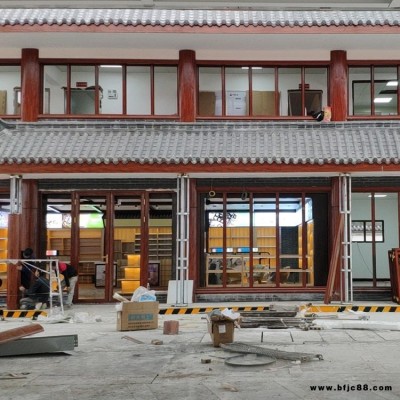 中式鋁合金門窗 中式門窗 鋁合金平開窗 墅庭廠家  鋁合金門窗定制