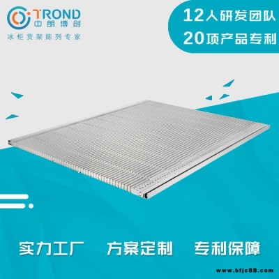 中朗博創商品自動理貨器冰柜自動補貨陳列滑板自重滑道分隔層板