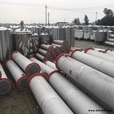 二手不銹鋼冷凝器批發報價 二手化工冷凝器 廣遠 304材質螺旋板換熱器 二手換熱器