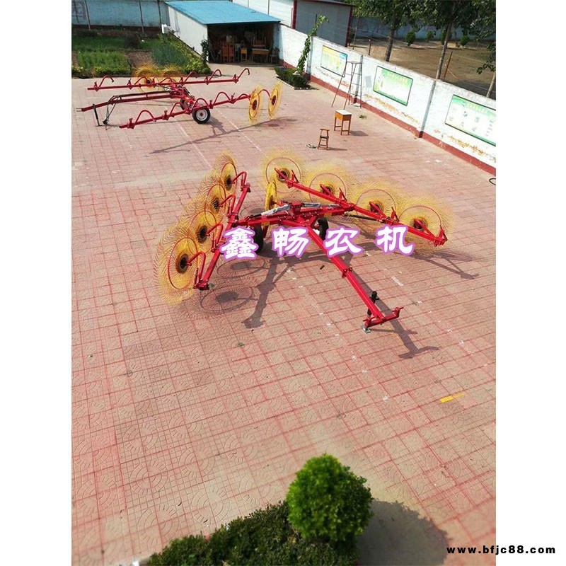 鑫暢農(nóng)機(jī) 指盤摟地膜機(jī)器 廢膜撿拾機(jī) 摟地膜機(jī)器 加強(qiáng)型8圓盤殘膜撿拾機(jī) 多盤摟地膜機(jī)器