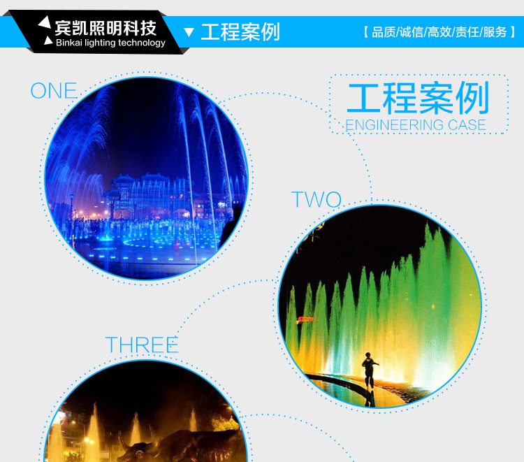 廠家直銷LED噴泉燈鑄鋼不銹鋼面水底噴泉燈泳池假山水底LED噴泉燈示例圖10