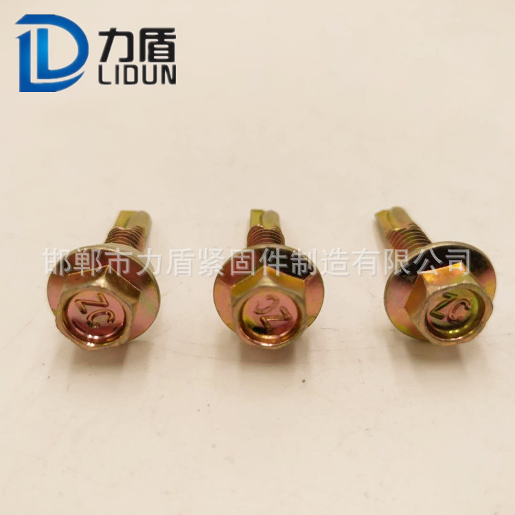 現貨批發 六角頭鉆尾螺絲 5.5X25彩鋼瓦自攻自鉆螺絲 燕尾螺釘示例圖4