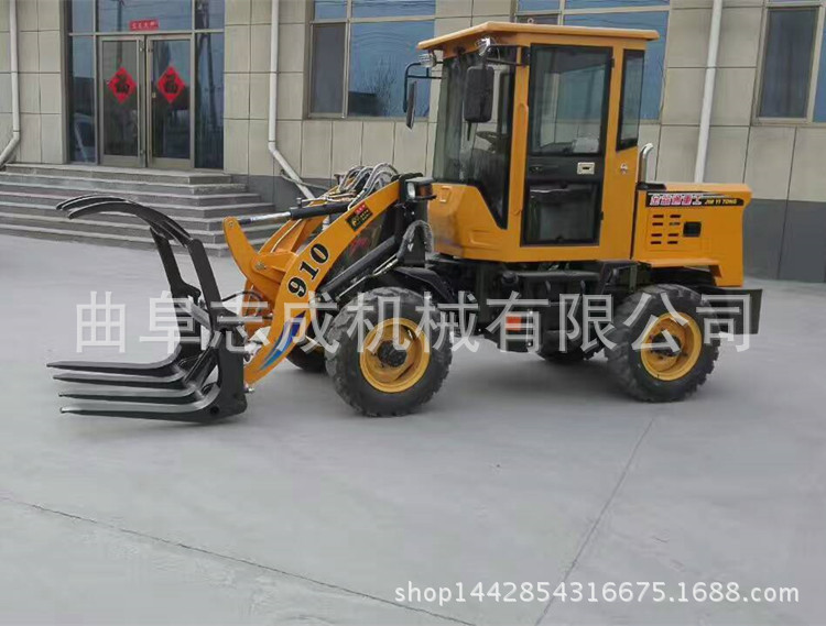 ZL910型工程裝載機 全新一噸單缸農用小鏟車 養殖專用抓草機志成示例圖10