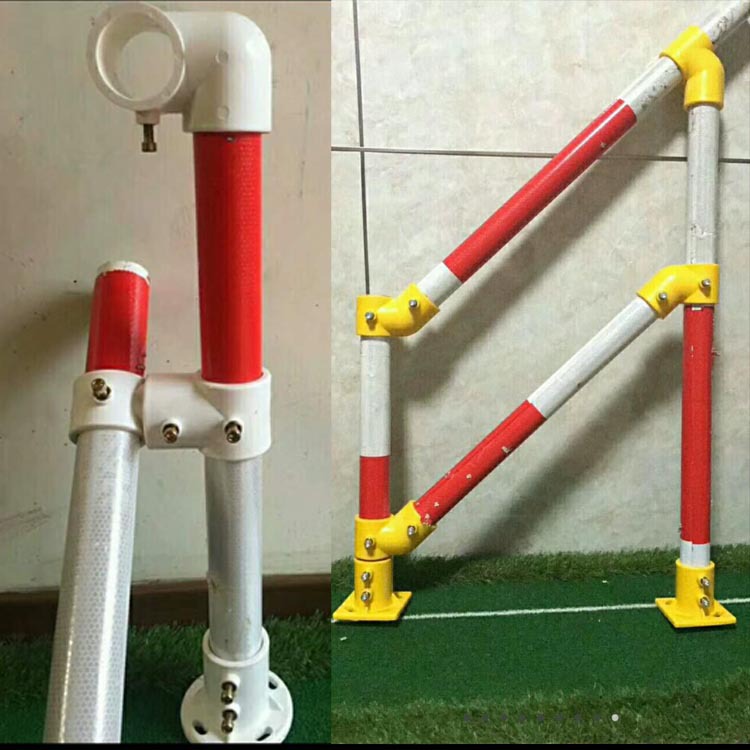 工地建筑樓梯扶手連接管件 PVC塑料鋼管防護欄桿 標準化施工轉(zhuǎn)角示例圖7