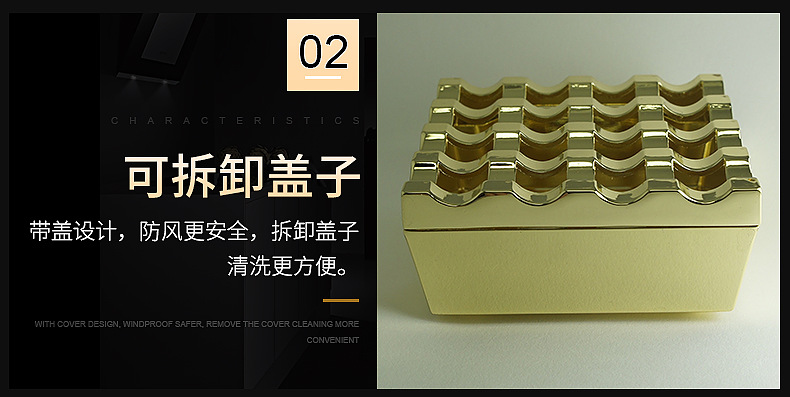 鋅合金煙灰缸 酒吧多孔煙灰缸 ktv復古創意金屬煙灰缸支持定制示例圖41