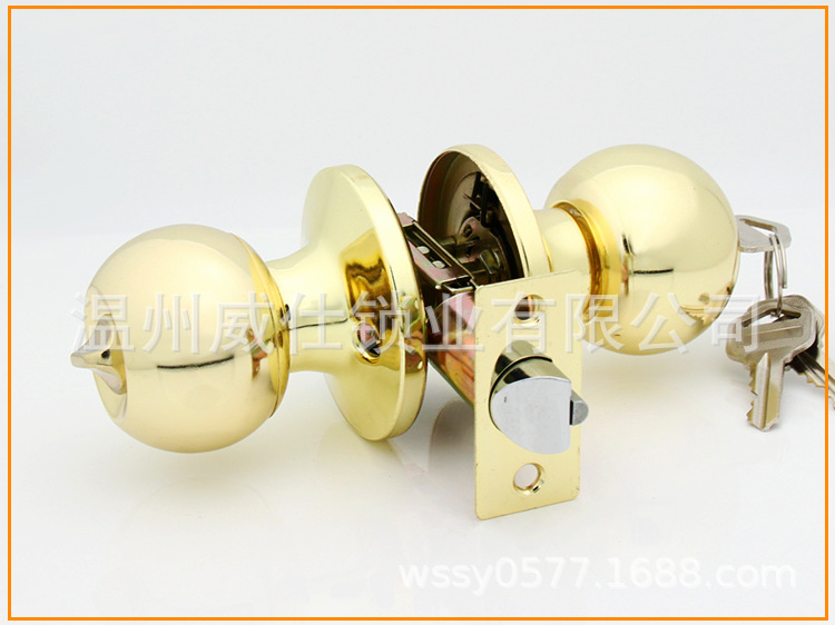 廠家直銷 607PB 三桿球形鎖 房門 浴室 通用鎖 優質廠家 五金鎖具示例圖8