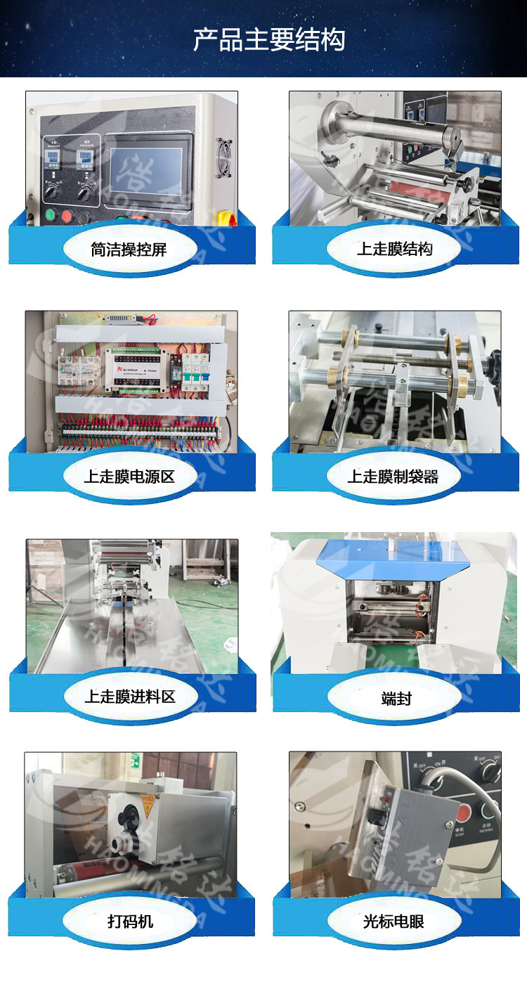 廠家推薦 全自動膠布包裝機 五金合頁包裝機 優質包裝機 運行穩定示例圖6