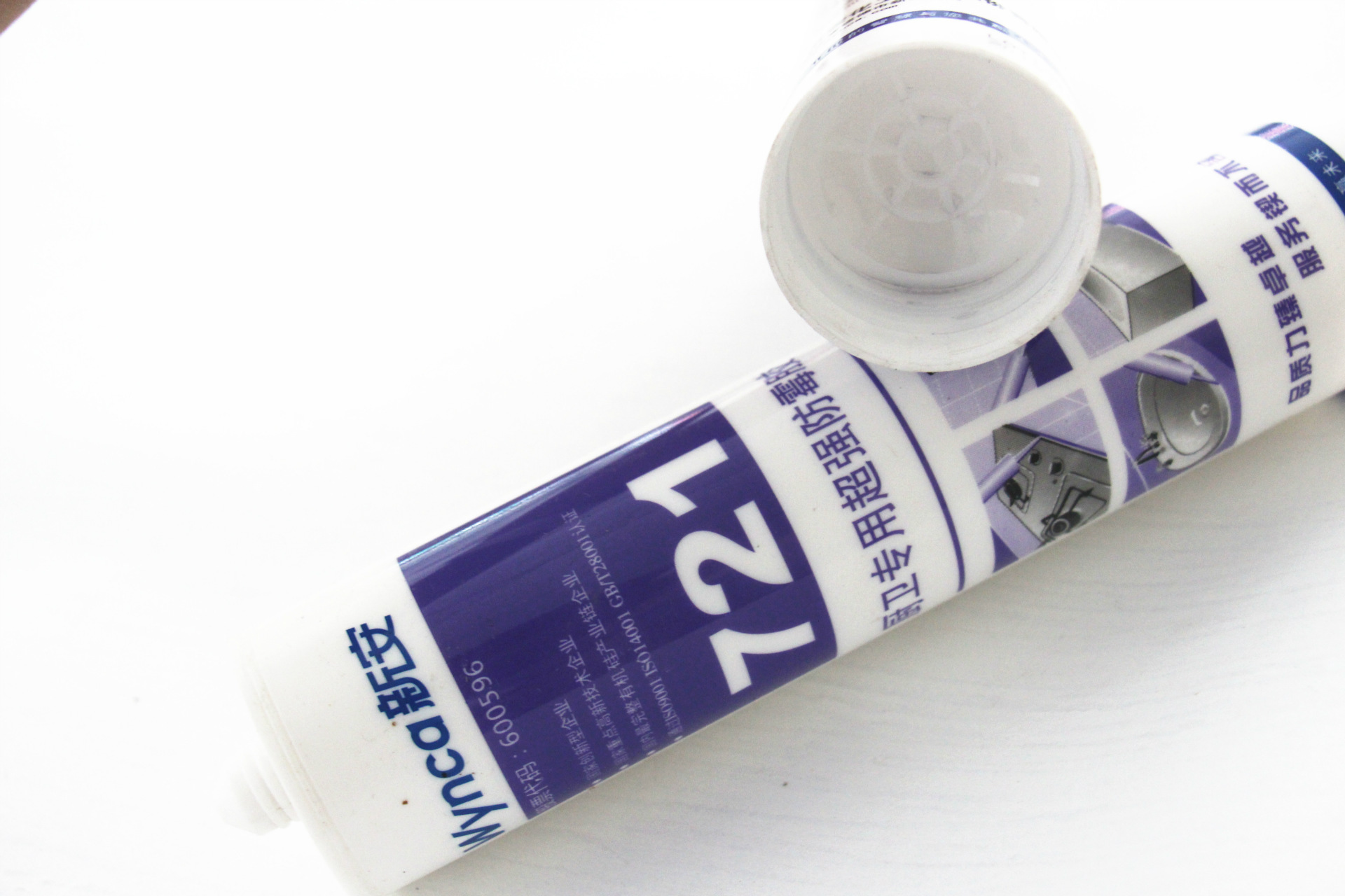 新安721廚衛(wèi)專用超強防霉膠 適用于廚房 瓷磚花灑 水龍頭填縫密封示例圖5