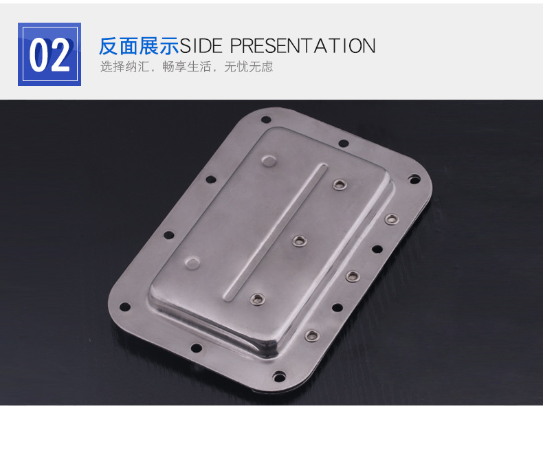 304不銹鋼內藏暗裝隱形內嵌式彈簧提手航空箱把手機柜箱電箱拉手示例圖9