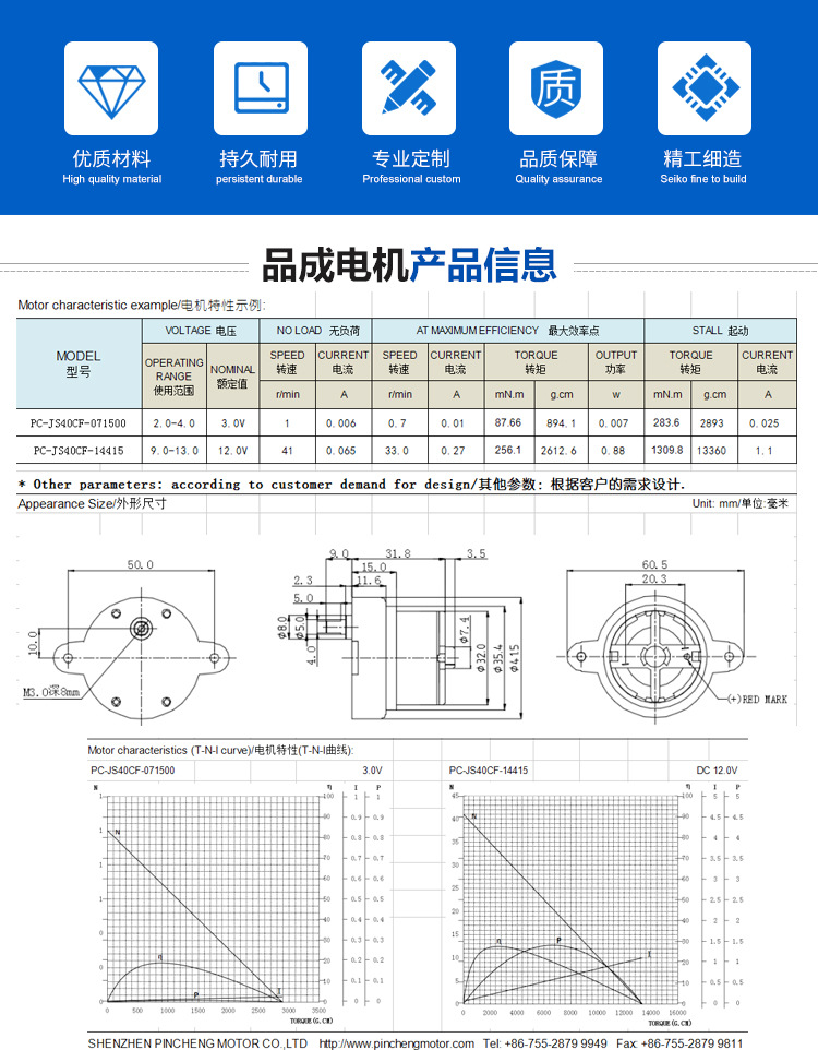 JS40齒輪箱微型減速電機 風扇手機展示架直流小型馬達示例圖1
