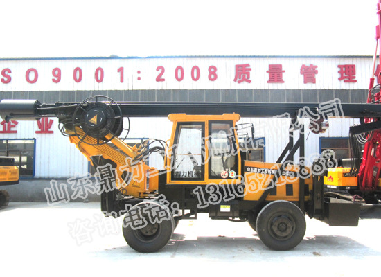 山東輪式180旋挖鉆機_ 旋挖機_小型旋挖鉆機_打樁機_打井機--鼎力示例圖2