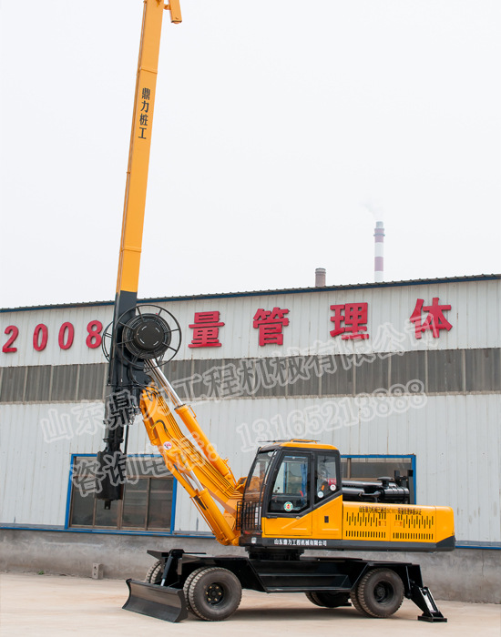 湖北輪式360旋挖鉆機_ 旋挖機_小型旋挖鉆機_打樁機--山東鼎力示例圖4
