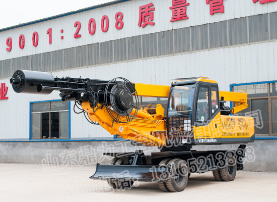 云南輪式360旋挖鉆機(jī)_ 旋挖機(jī)_小型旋挖鉆機(jī)_打樁機(jī)--山東鼎力示例圖2
